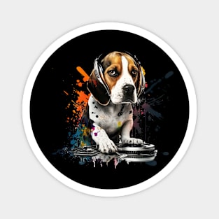 Beagle DJ Magnet